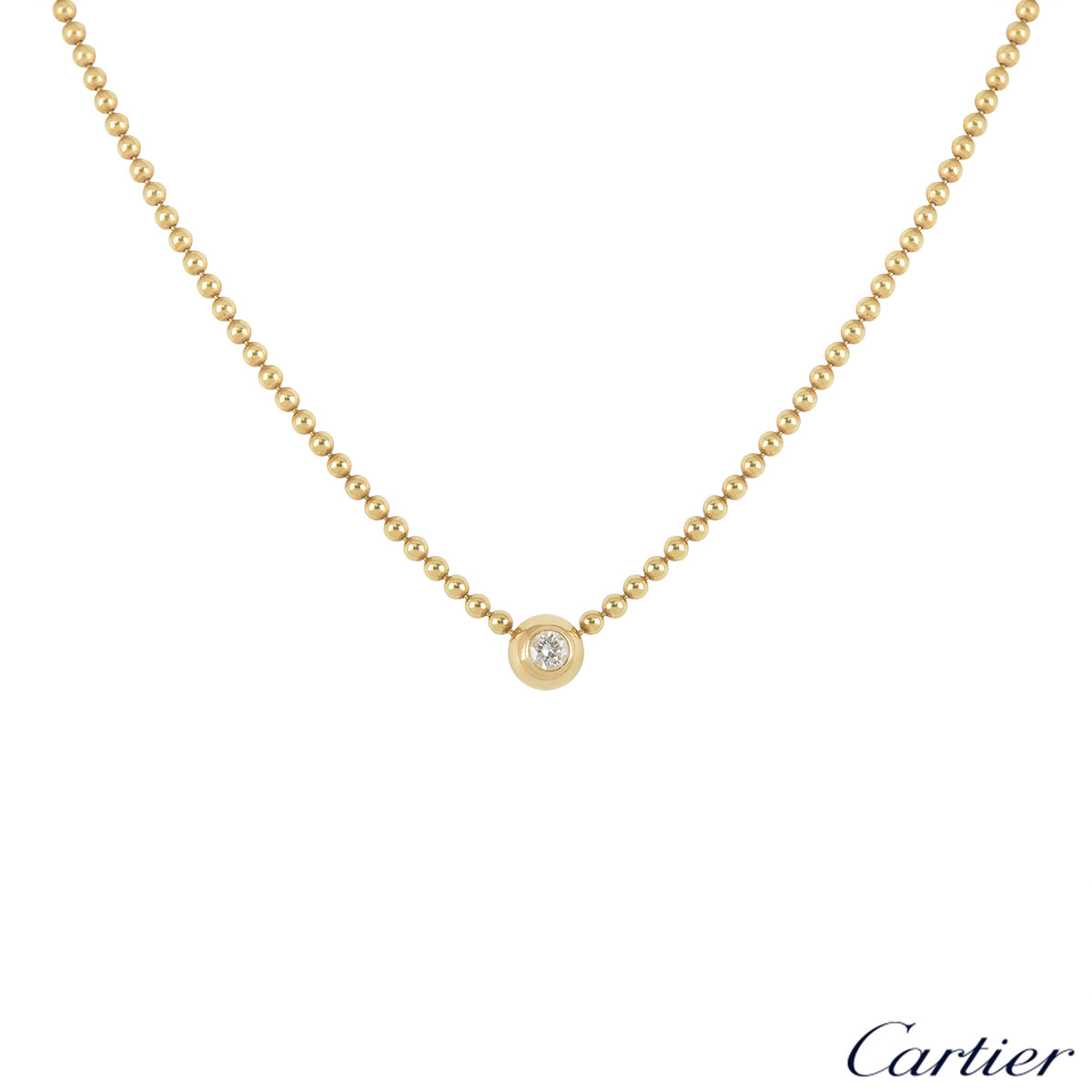 cartier bead necklace